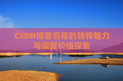 CSDN博客名称的独特魅力与深度价值探索